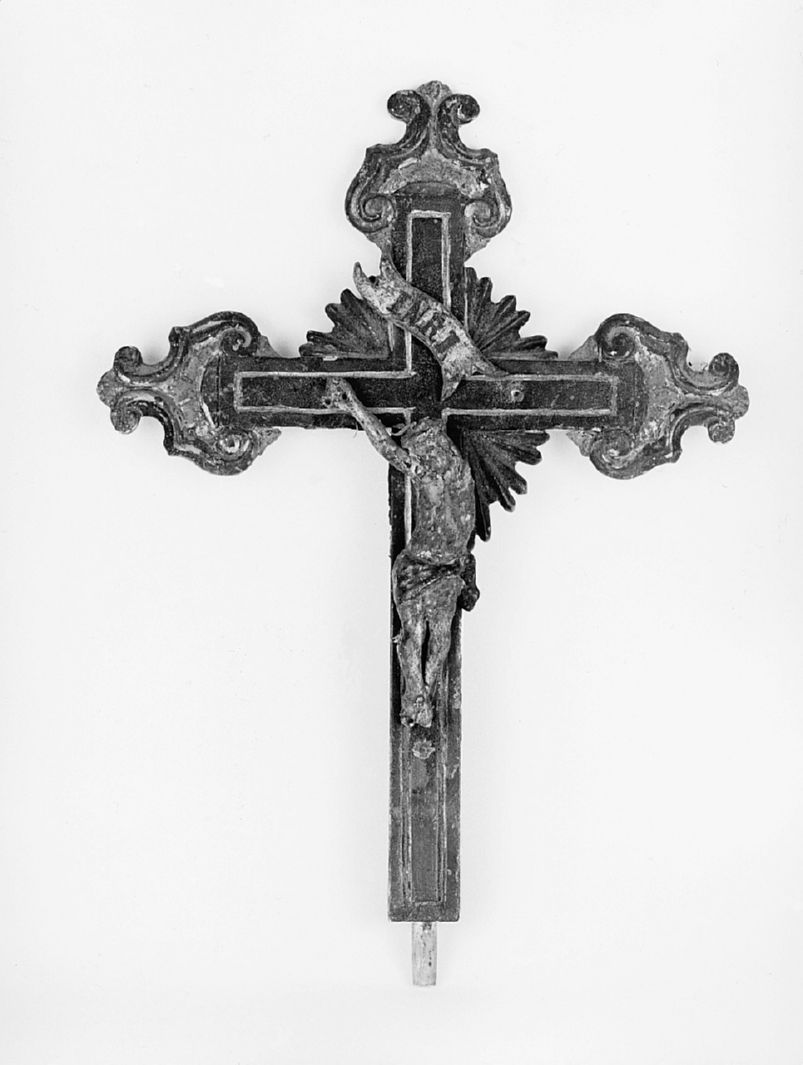 Cristo crocifisso (croce, frammento) - bottega toscana (sec. XIX)