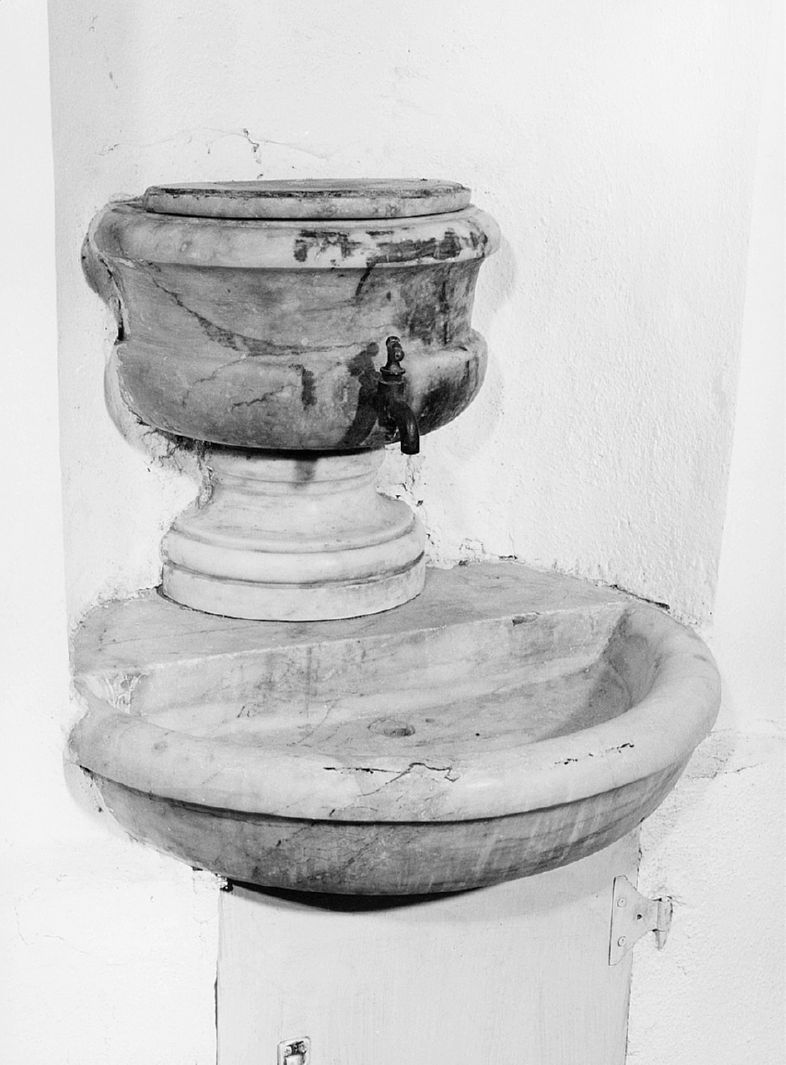 lavabo da sacrestia - bottega toscana (sec. XIX)