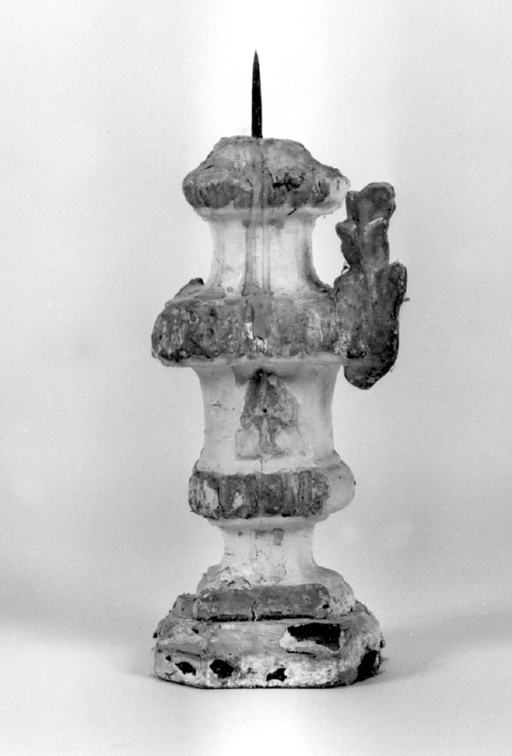 candeliere d'altare, serie - bottega toscana (sec. XIX)