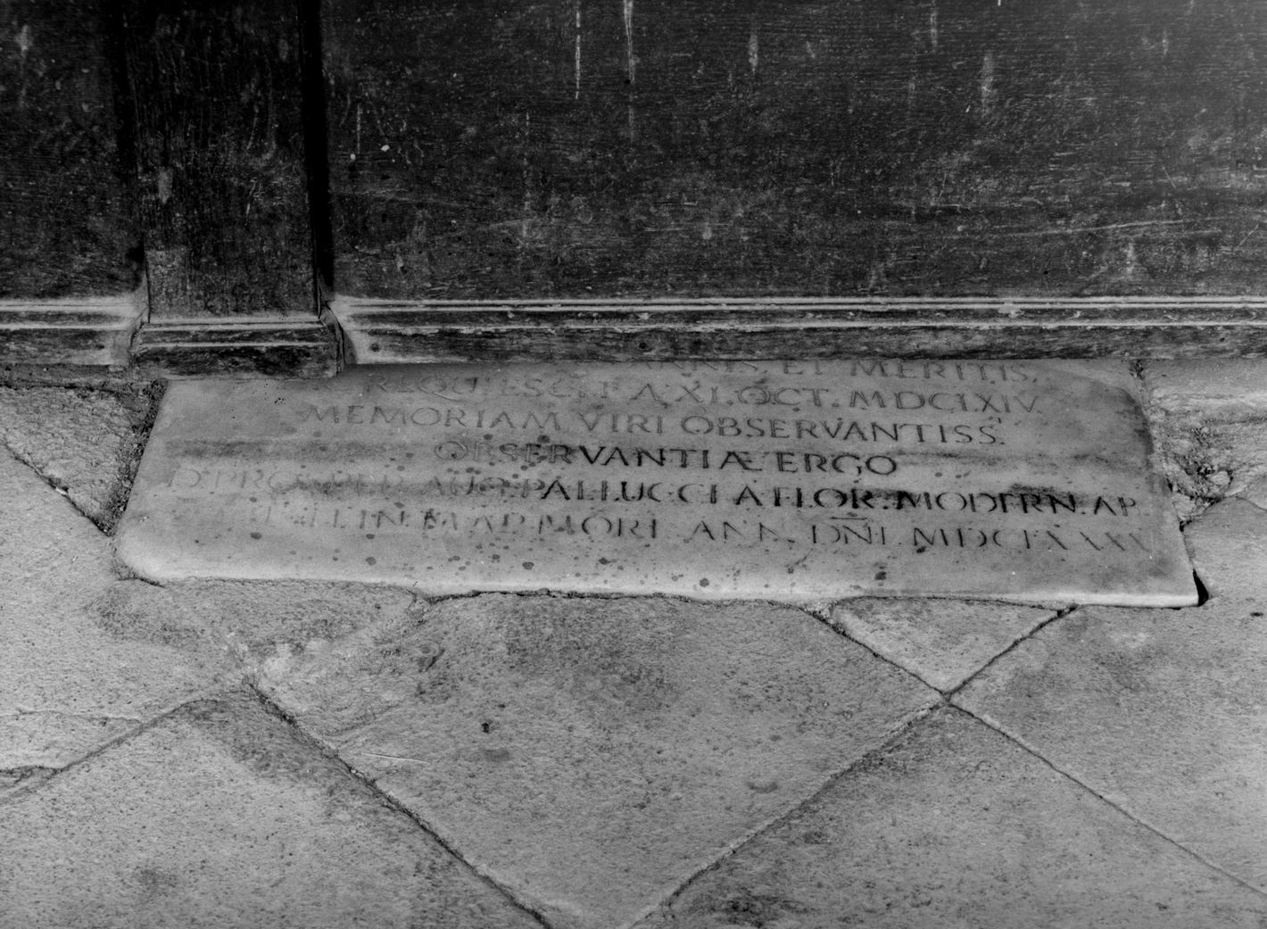 lapide commemorativa - bottega toscana (sec. XVII)