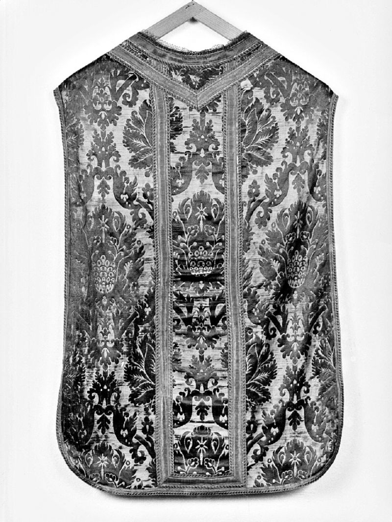 pianeta, elemento d'insieme - manifattura italiana (seconda metà sec. XVII)