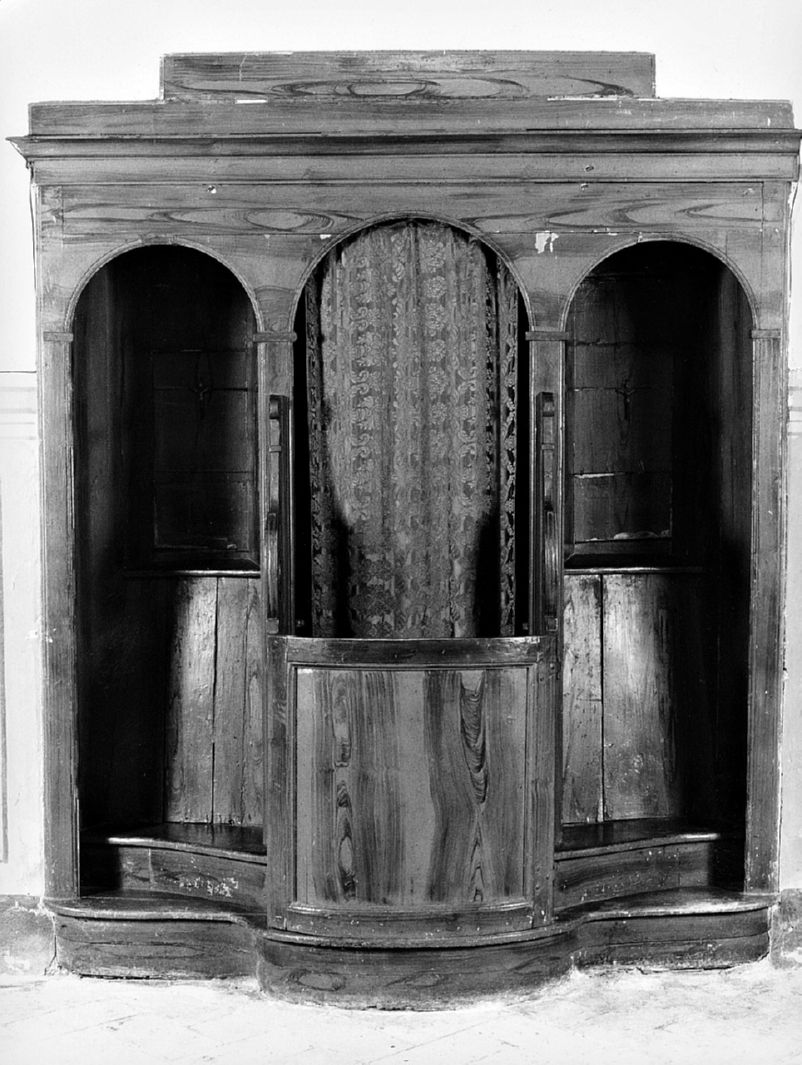confessionale, serie - bottega toscana (seconda metà sec. XIX)