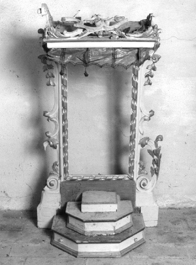 tronetto per esposizione eucaristica - bottega toscana (seconda metà sec. XVIII)