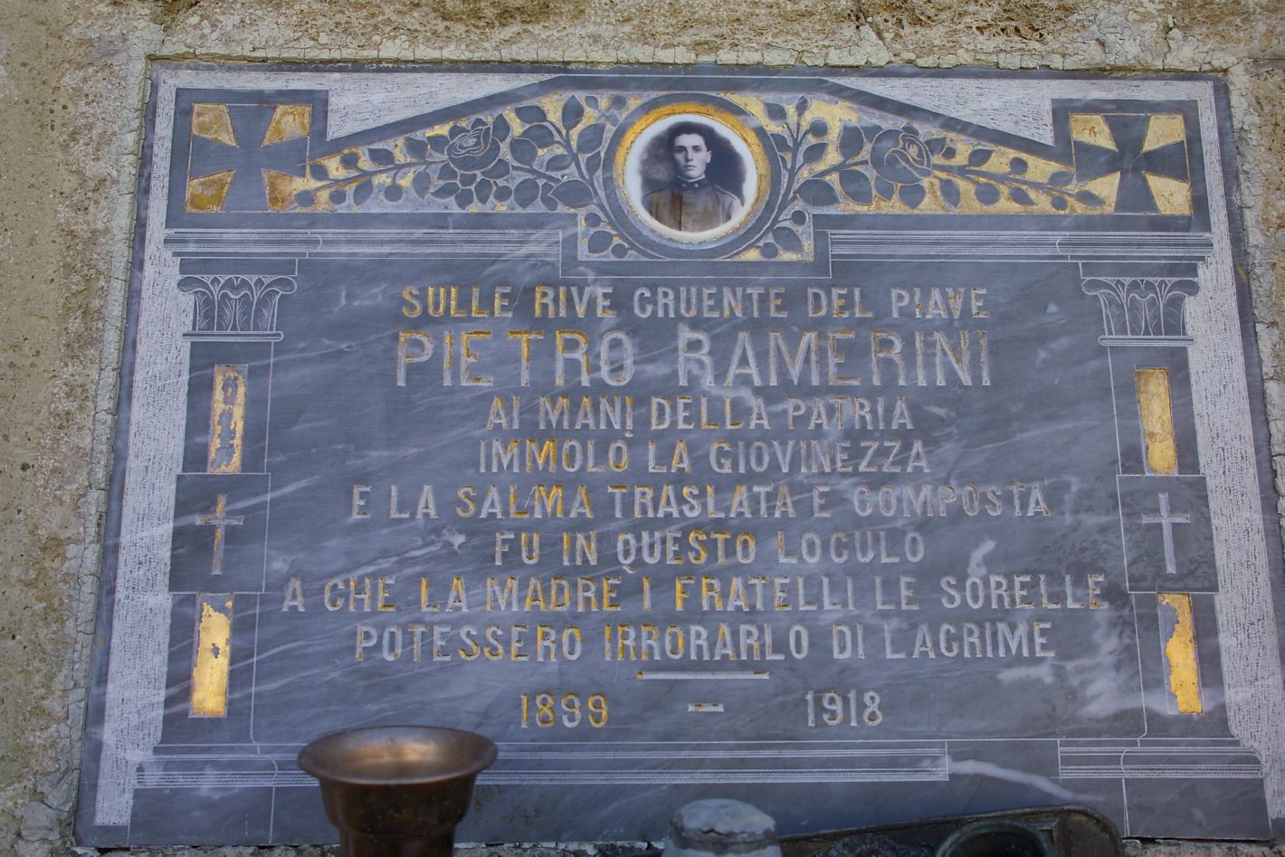 lapide tombale - bottega toscana (sec. XX)