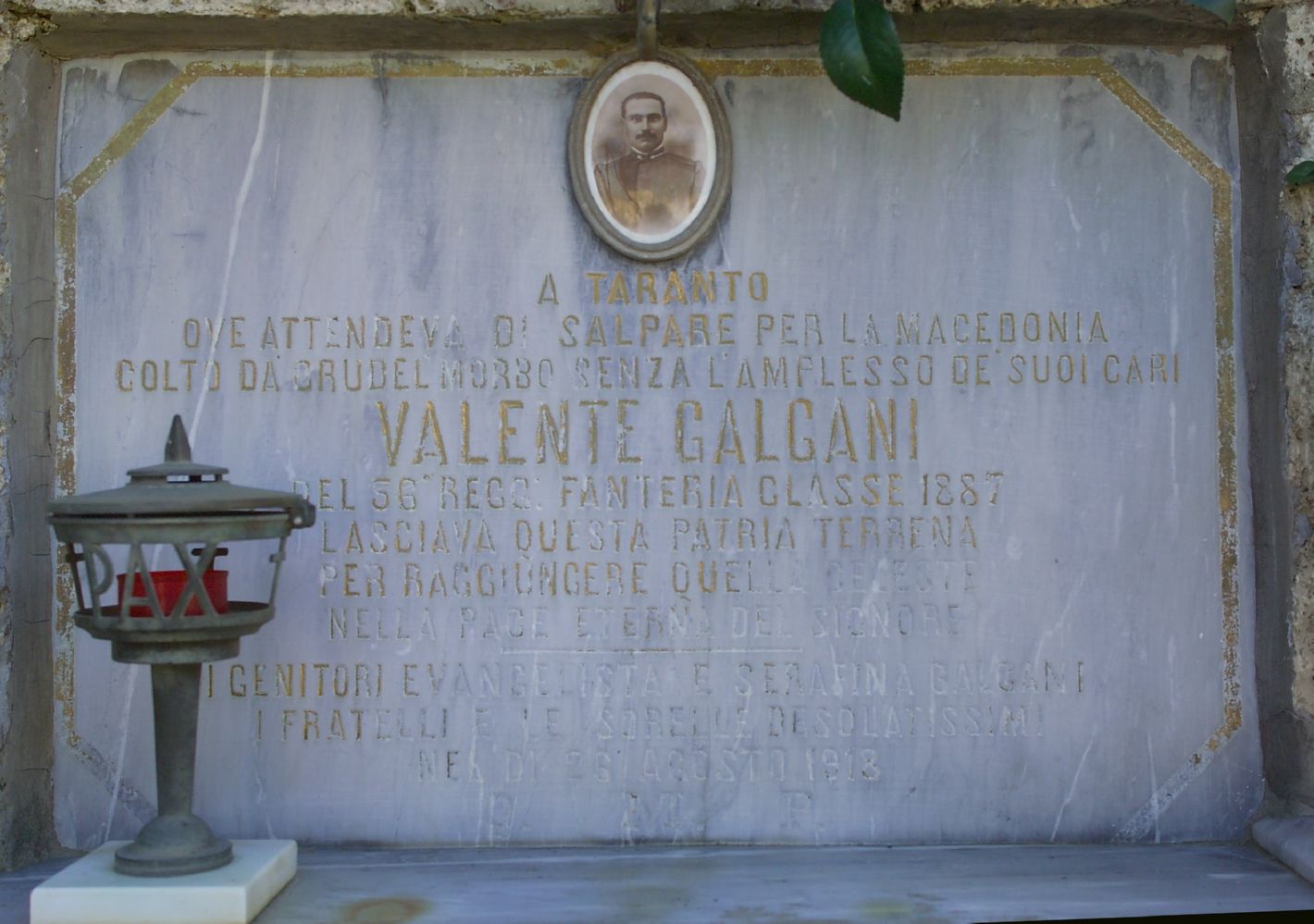 lapide tombale - bottega toscana (sec. XX)