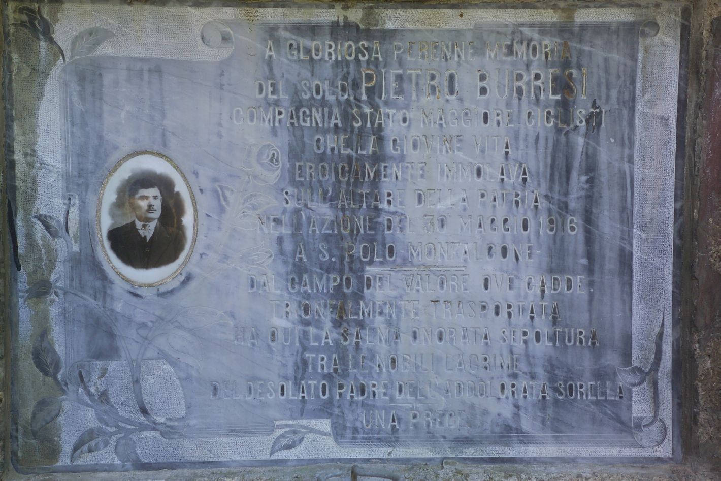 lapide tombale - bottega toscana (sec. XX)