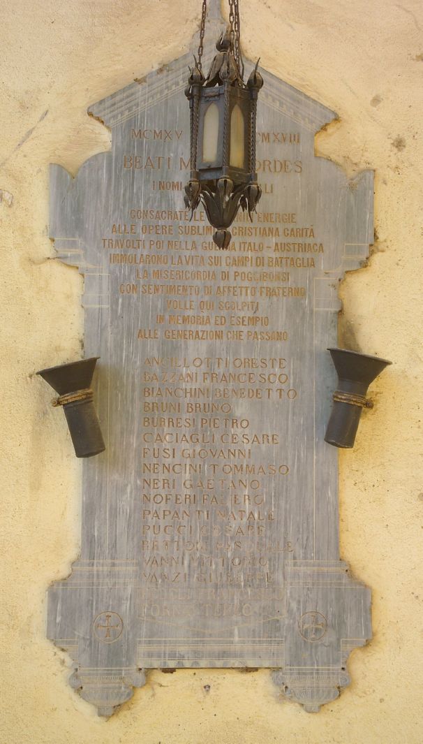 lapide commemorativa - bottega toscana (sec. XX)