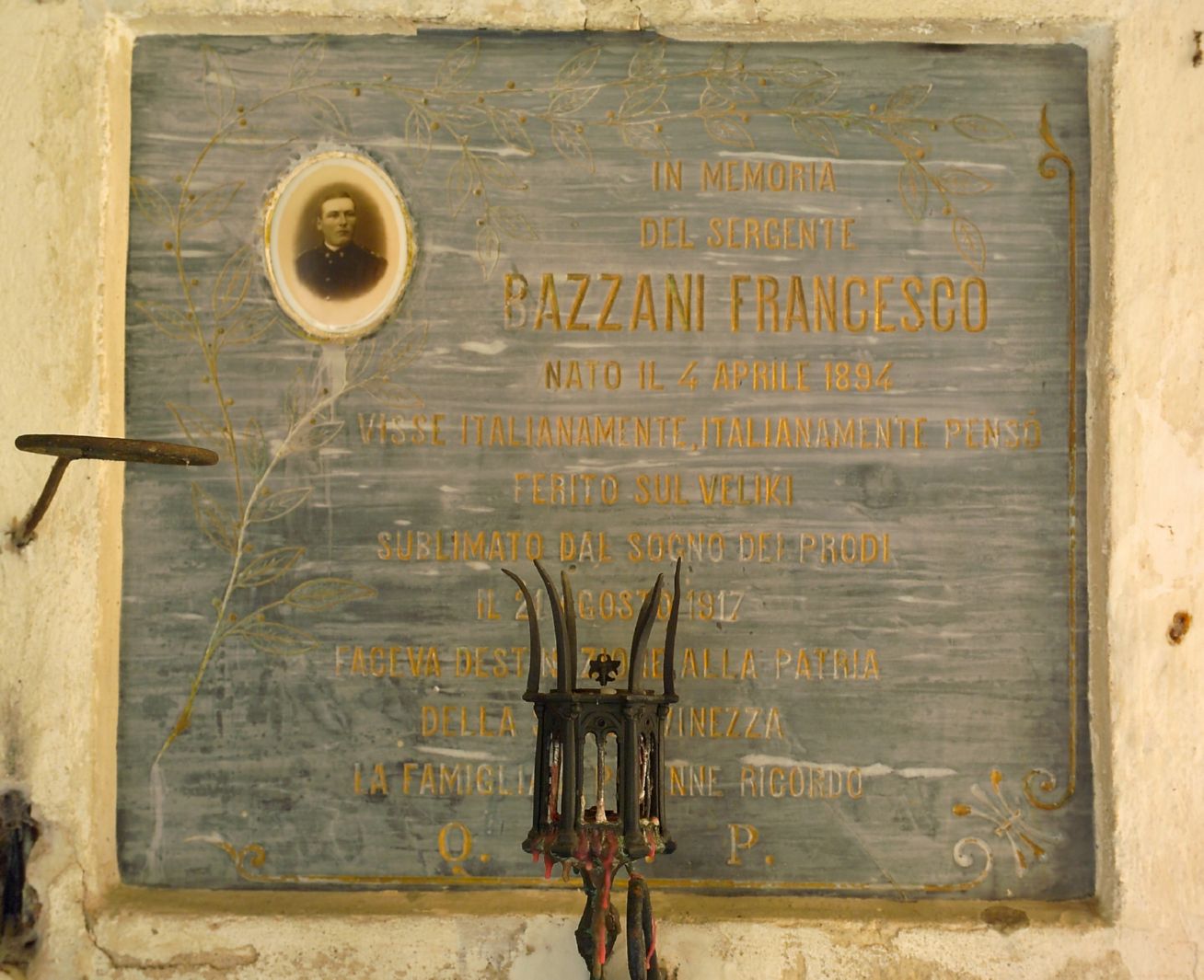 lapide tombale - bottega toscana (sec. XX)