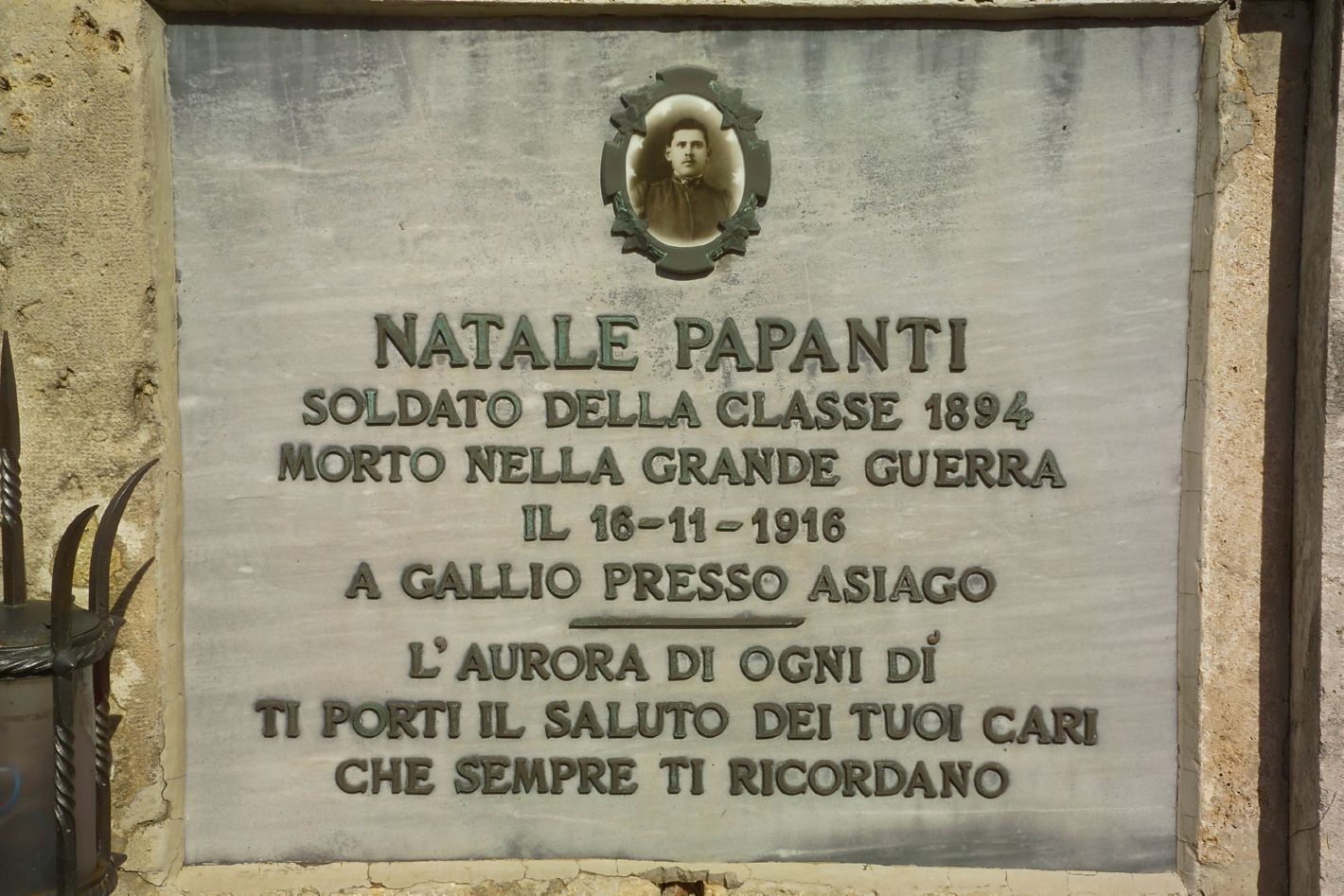 lapide tombale - bottega toscana (sec. XX)