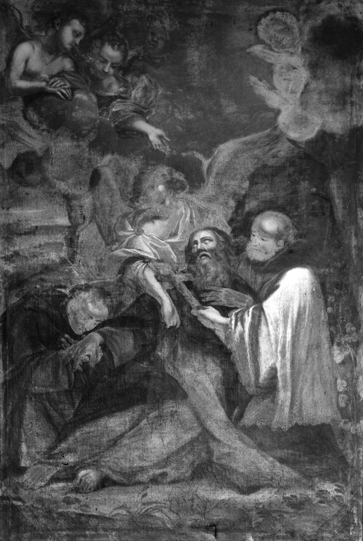 transito di sant'Antonio Abate (dipinto) - ambito senese (fine/inizio secc. XVII/ XVIII)