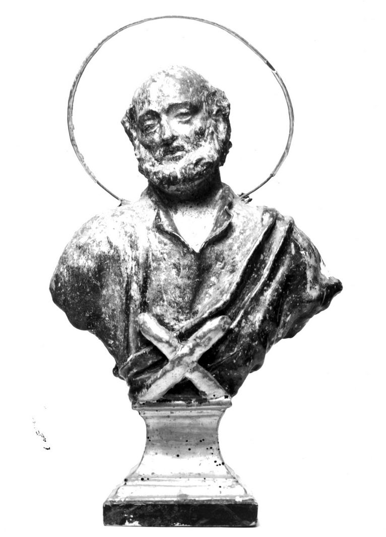 Sant'Andrea (busto, elemento d'insieme) - bottega toscana (seconda metà sec. XVIII)