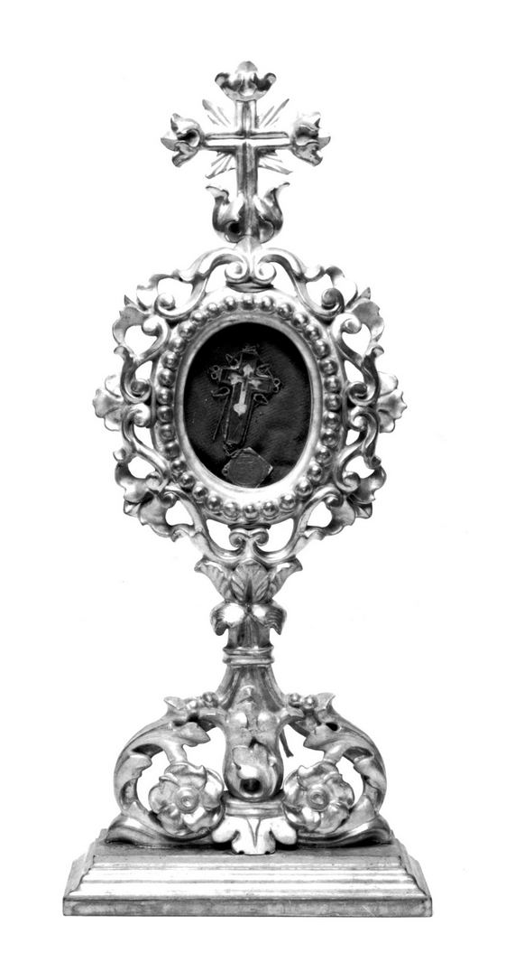 reliquiario - a ostensorio - bottega toscana (prima metà sec. XIX)