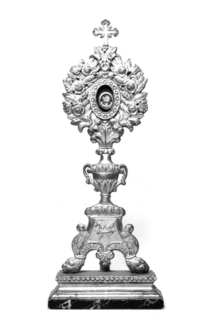 reliquiario - a ostensorio - bottega toscana (seconda metà sec. XVIII)