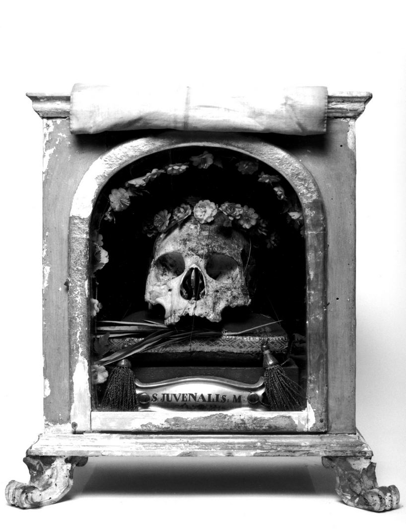 reliquiario a teca - a urna - bottega toscana (prima metà sec. XIX)