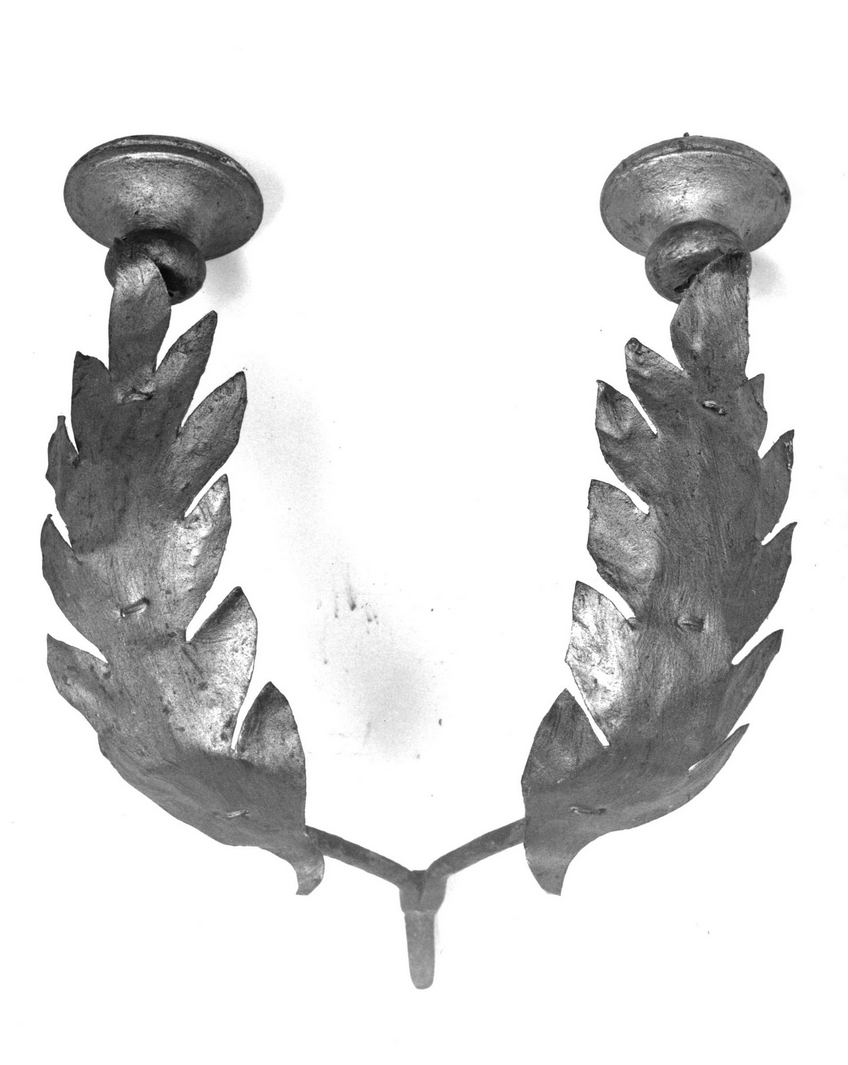 candeliere da parete, serie - bottega toscana (seconda metà sec. XIX)