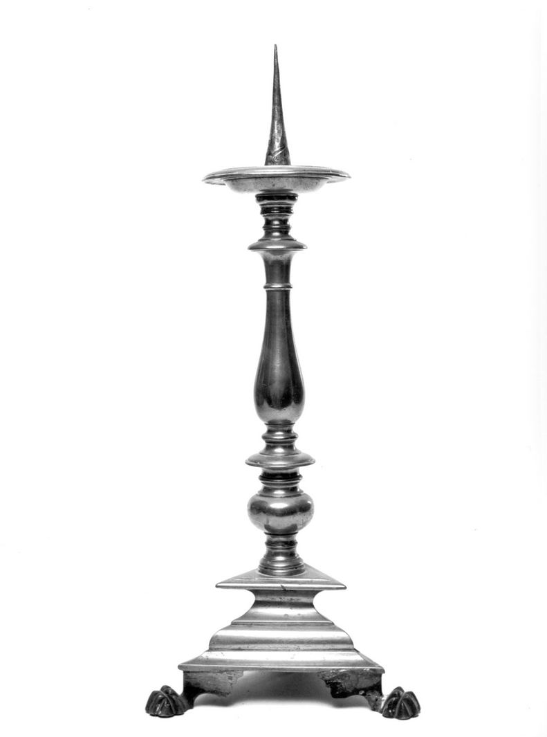 candeliere d'altare, serie - bottega toscana (sec. XVIII)