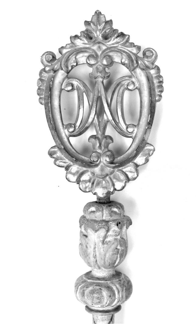 mazza processionale - bottega toscana (seconda metà sec. XVIII)