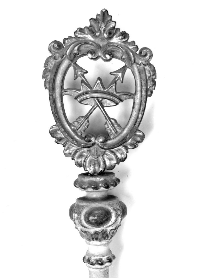 mazza processionale - bottega toscana (sec. XVIII)