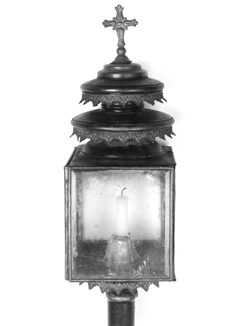 lanterna processionale, serie - bottega toscana (seconda metà sec. XIX)