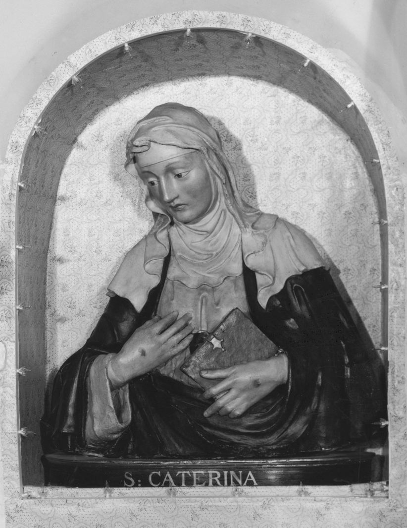 S. Caterina, Santa Caterina da Siena (scultura) di Fucci Lorenzo di Mariano detto Marrina (primo quarto sec. XVI)