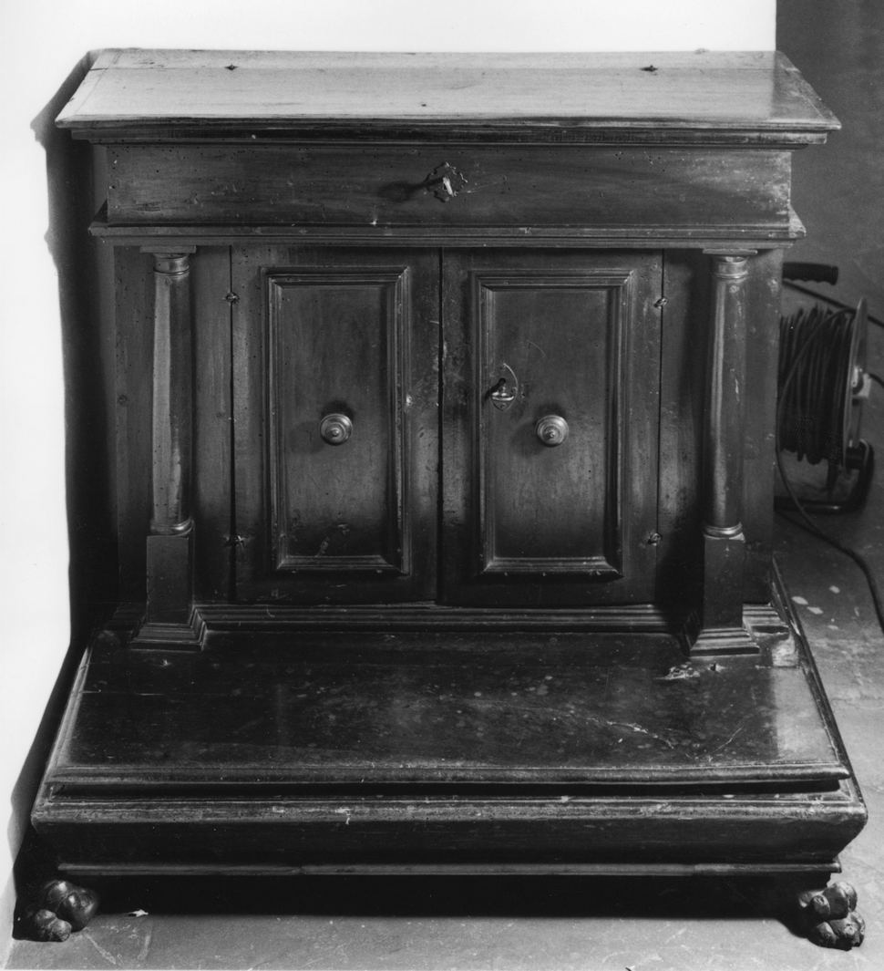 inginocchiatoio - bottega toscana (secc. XVII/ XVIII)