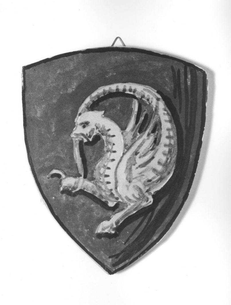 stemma gentilizio della famiglia Toti (dipinto, elemento d'insieme) - bottega toscana (fine sec. XX)