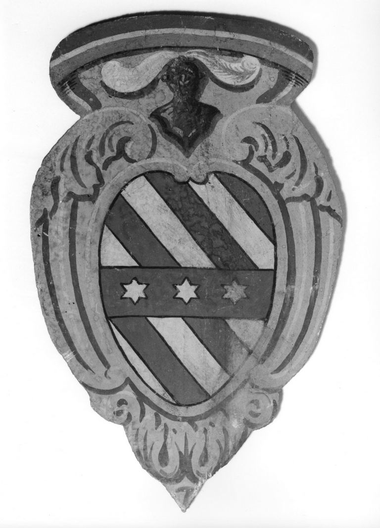stemma gentilizio della famiglia Corsini (dipinto, elemento d'insieme) - bottega toscana (sec. XX)