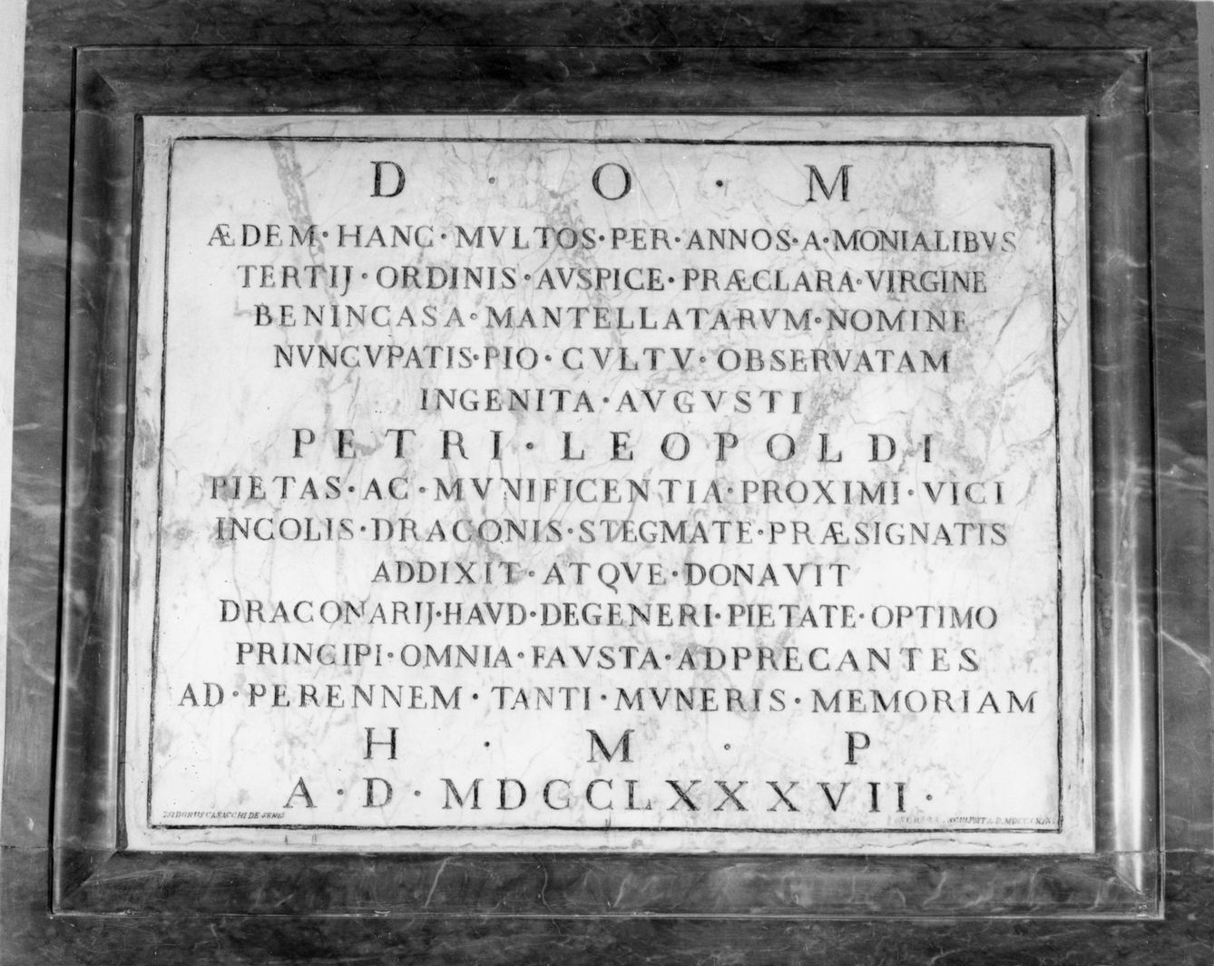 lapide - bottega toscana (sec. XIX)