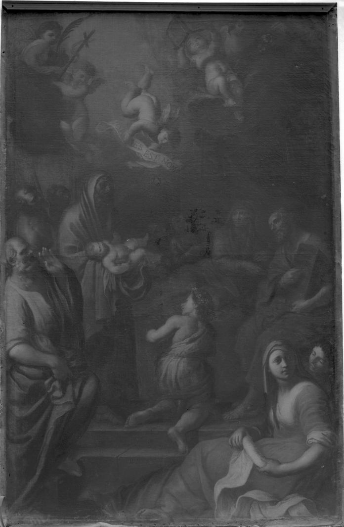 storia della nascita e giovinezza di San Giovanni Battista (dipinto, elemento d'insieme) di Mei Bernardino (bottega) (sec. XVII)