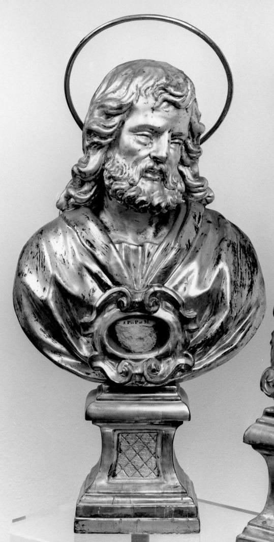 San Pio papa (reliquiario - a busto, elemento d'insieme) - bottega senese (secc. XVII/ XVIII)
