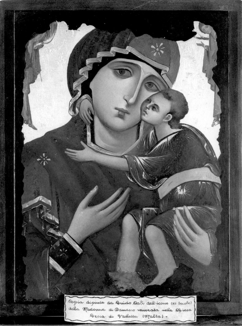 Madonna di Damasco, Madonna con Bambino (dipinto) - ambito maltese (sec. XX)