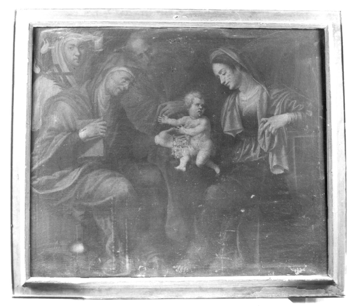 Sacra Famiglia con Sant'Anna e Santa Caterina (dipinto) - ambito senese (seconda metà sec. XVII)