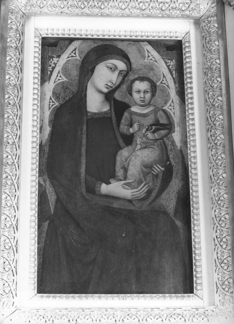 Madonna della Disciplina Maggiore, Madonna con Bambino (dipinto) di Luca di Tommè (sec. XIV)