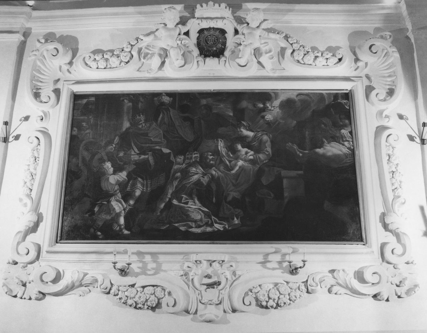 motivi decorativi vegetali (decorazione plastica, elemento d'insieme) - ambito senese (secc. XVII/ XVIII)