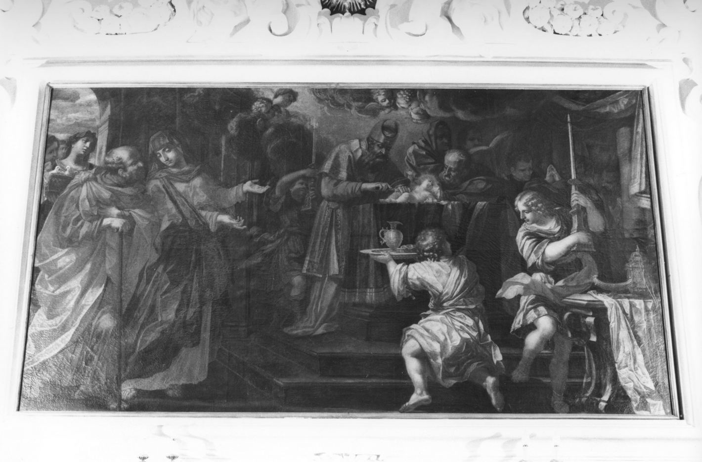 circoncisione di Gesù Bambino (dipinto, elemento d'insieme) di Montorselli Dionisio (fine/inizio secc. XVII/ XVIII)