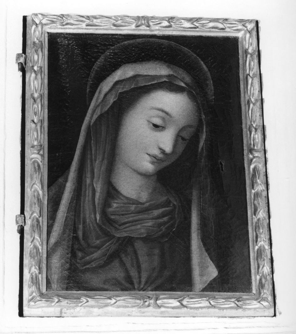 Madonna annunciata (dipinto, elemento d'insieme) - ambito senese (prima metà sec. XVII)