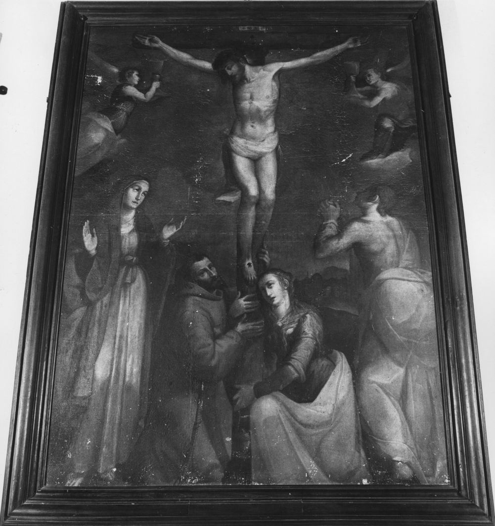 Cristo crocifisso con Santi (dipinto) - ambito fiorentino (prima metà sec. XVII)