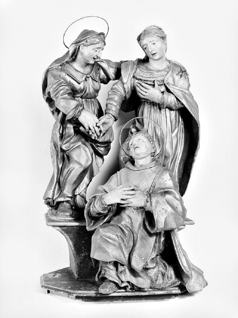 visitazione (gruppo scultoreo, complesso decorativo) di Martini Pietro Augusto (sec. XVII)