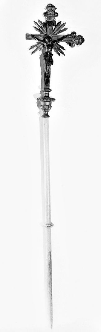 Cristo crocifisso (croce processionale) - bottega toscana (seconda metà sec. XVIII)