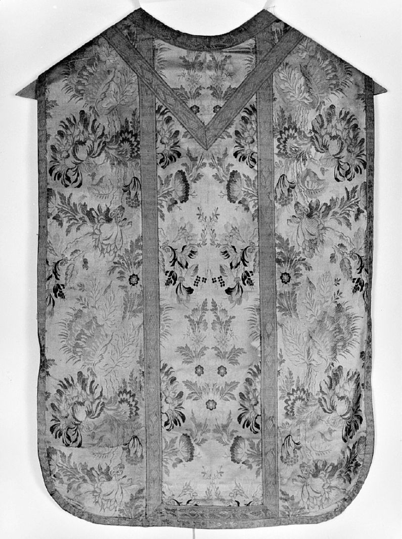 motivi decorativi floreali (pianeta) - manifattura italiana (prima metà sec. XIX)