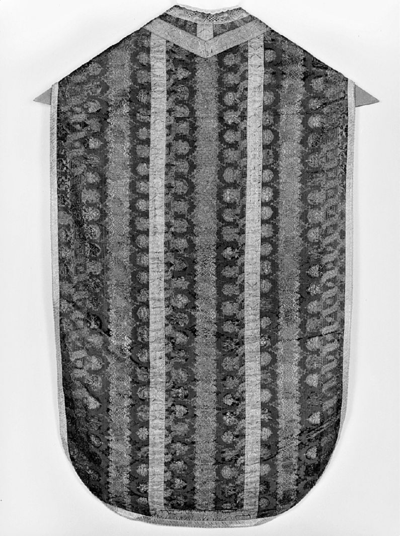 motivi decorativi floreali (pianeta) - manifattura italiana (ultimo quarto sec. XVIII)