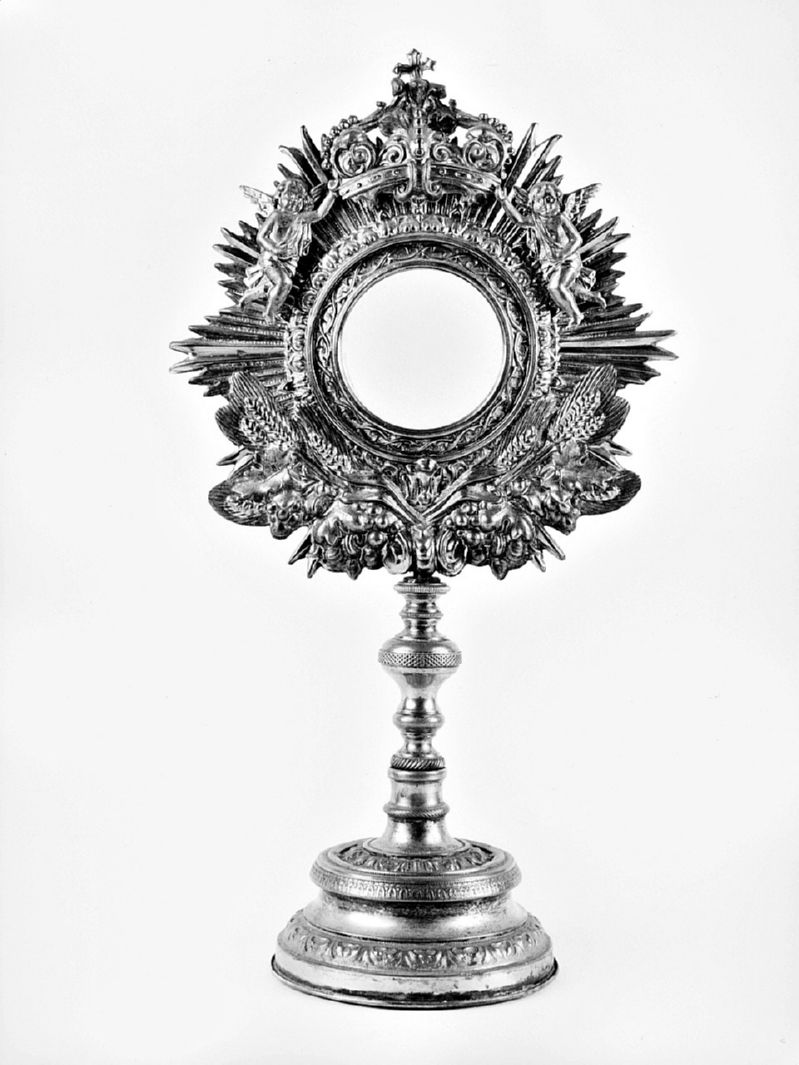 ostensorio - a raggiera - bottega toscana (seconda metà sec. XIX)