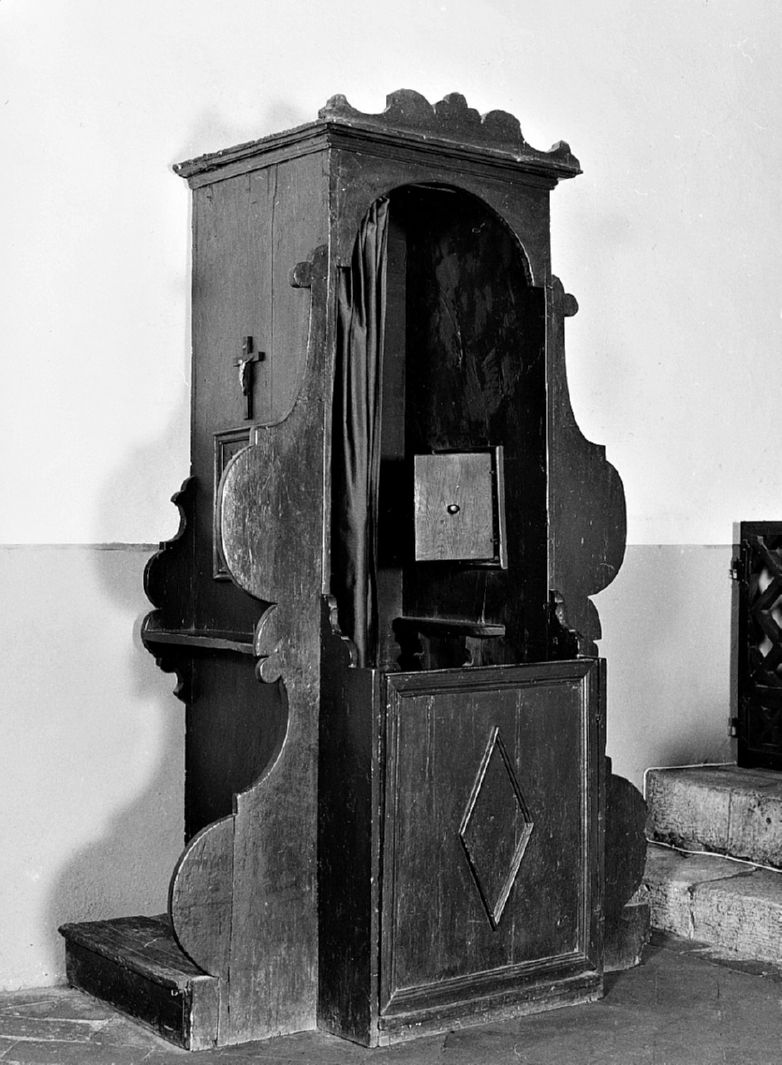 confessionale - bottega toscana (seconda metà sec. XIX)