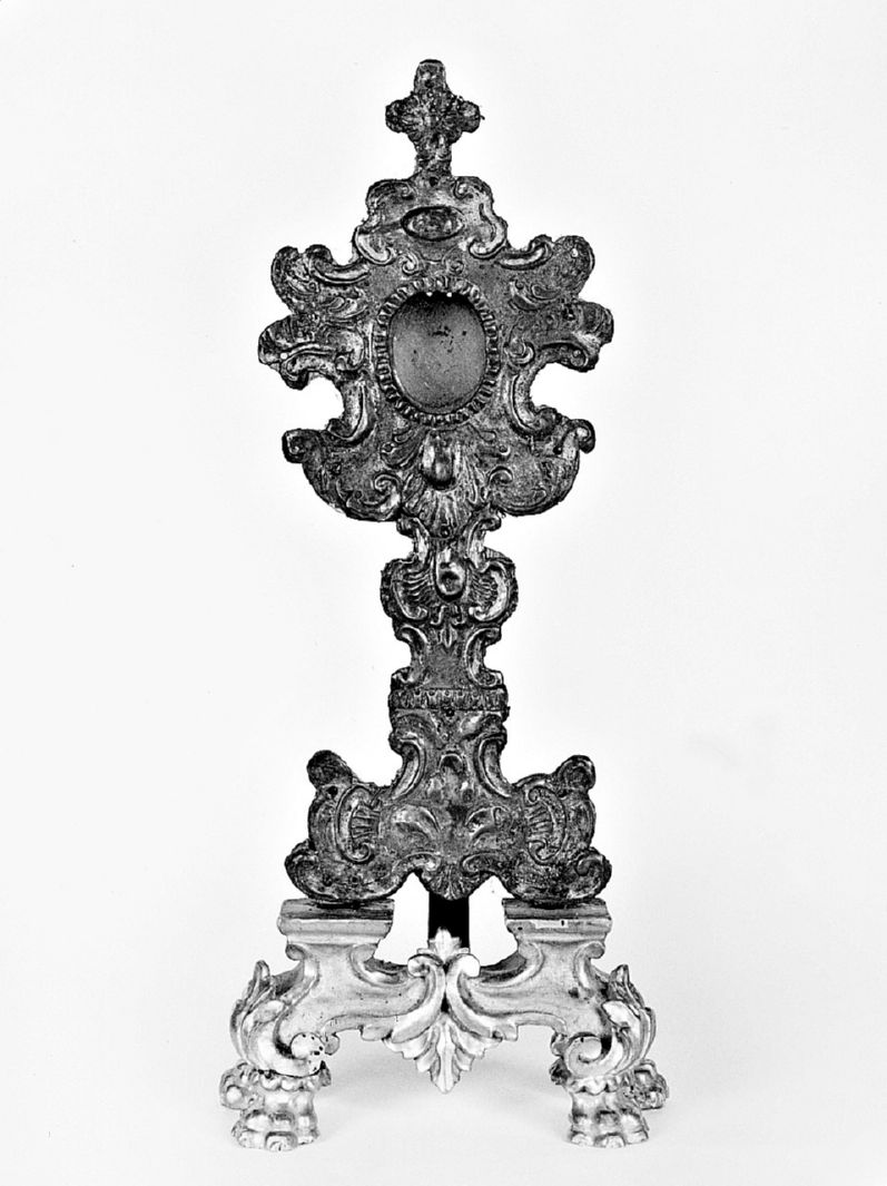 motivi decorativi vegetali (reliquiario - a ostensorio) - bottega toscana (prima metà sec. XVIII)