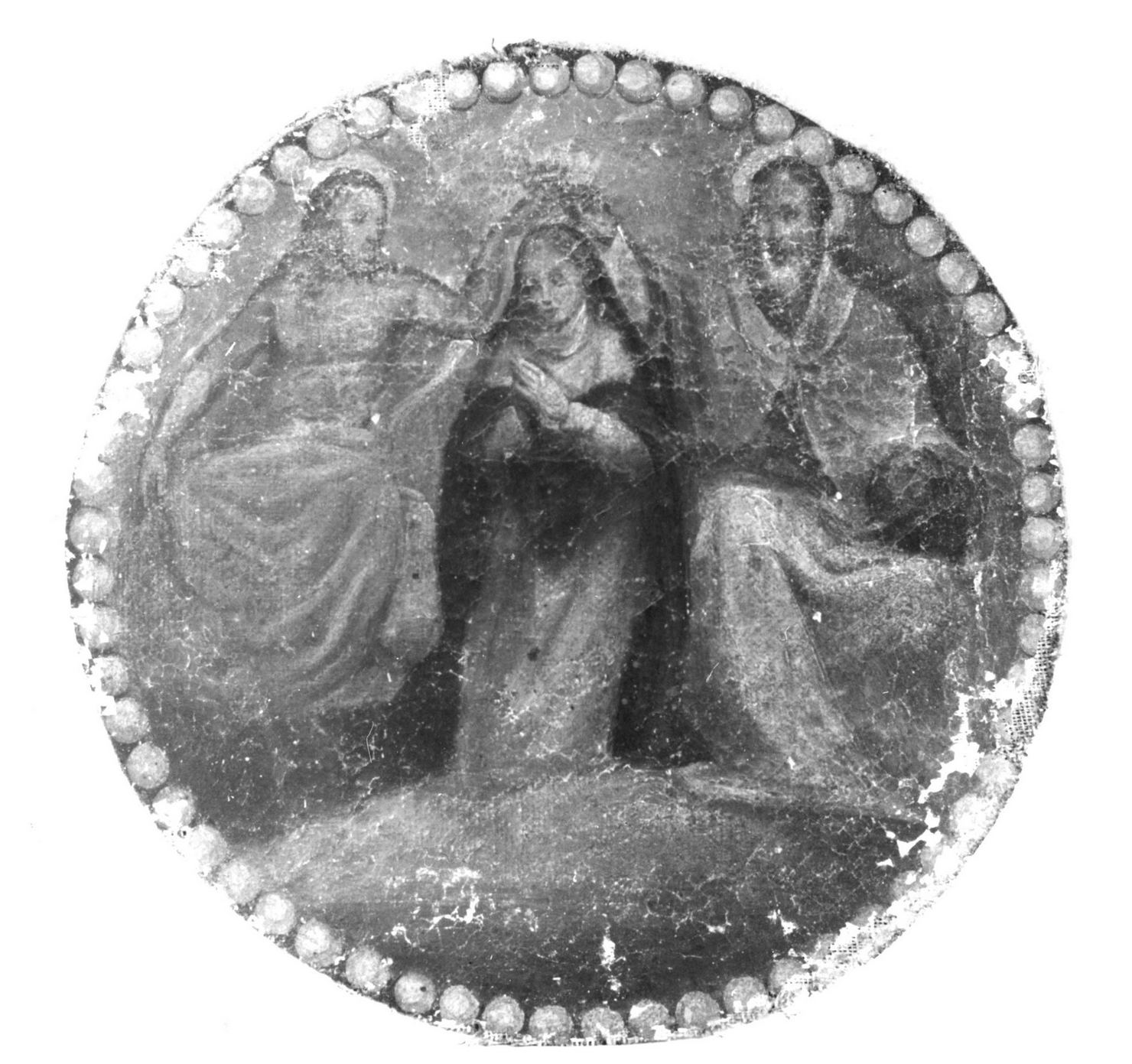 incoronazione di Maria Vergine (dipinto, elemento d'insieme) - ambito toscano (sec. XVIII)