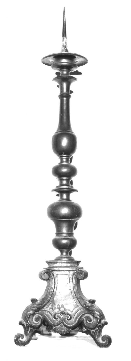 candeliere, serie - bottega toscana (seconda metà sec. XIX)