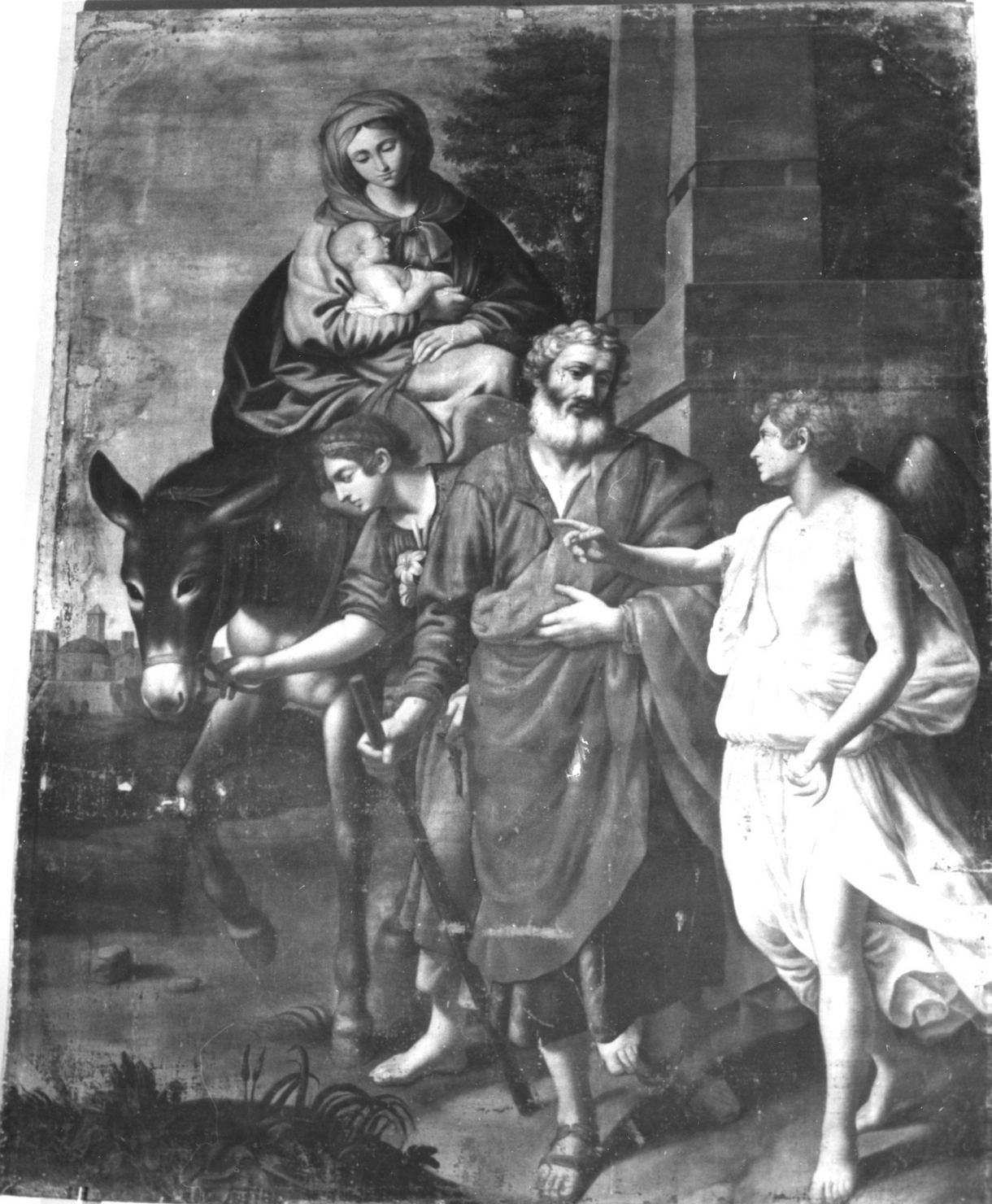 fuga in Egitto (dipinto) - ambito toscano (prima metà sec. XVIII)