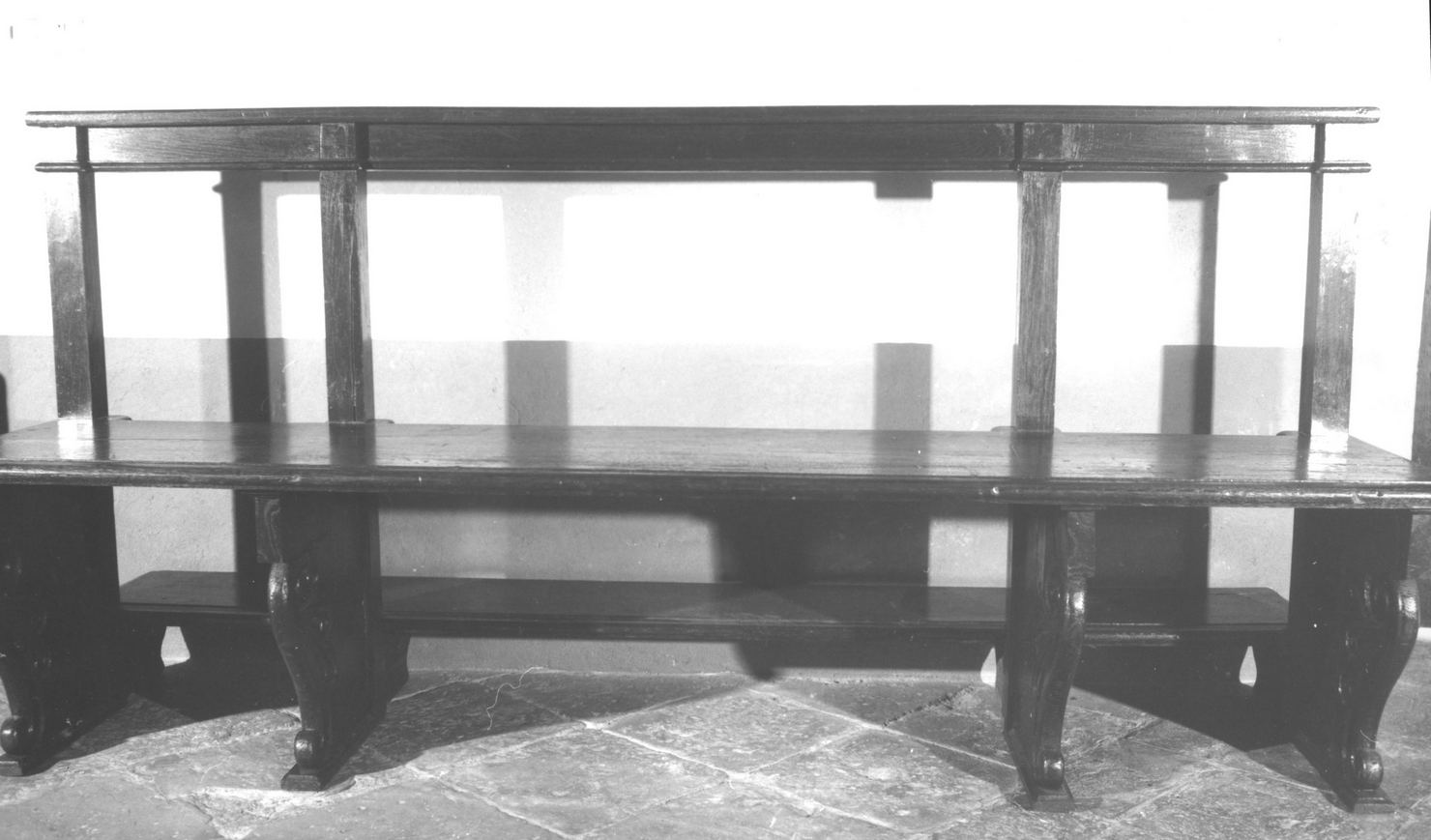 panca con inginocchiatoio - bottega toscana (sec. XIX)