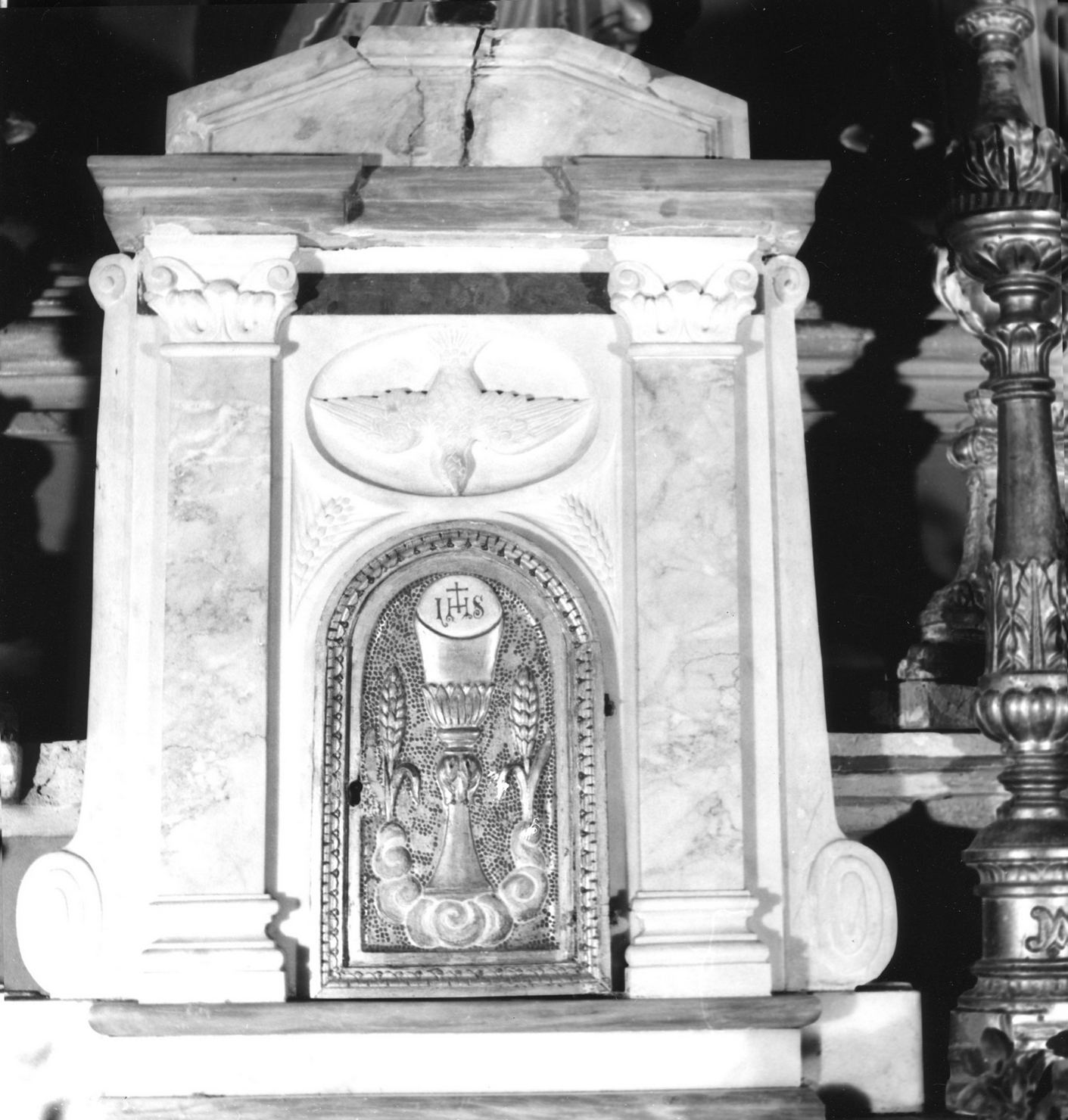 calice eucaristico (ciborio) - bottega toscana (seconda metà sec. XX)