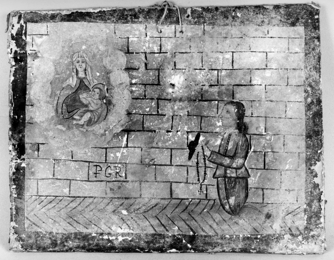 ricevimento di una grazia (ex voto) - ambito toscano (inizio sec. XVIII)